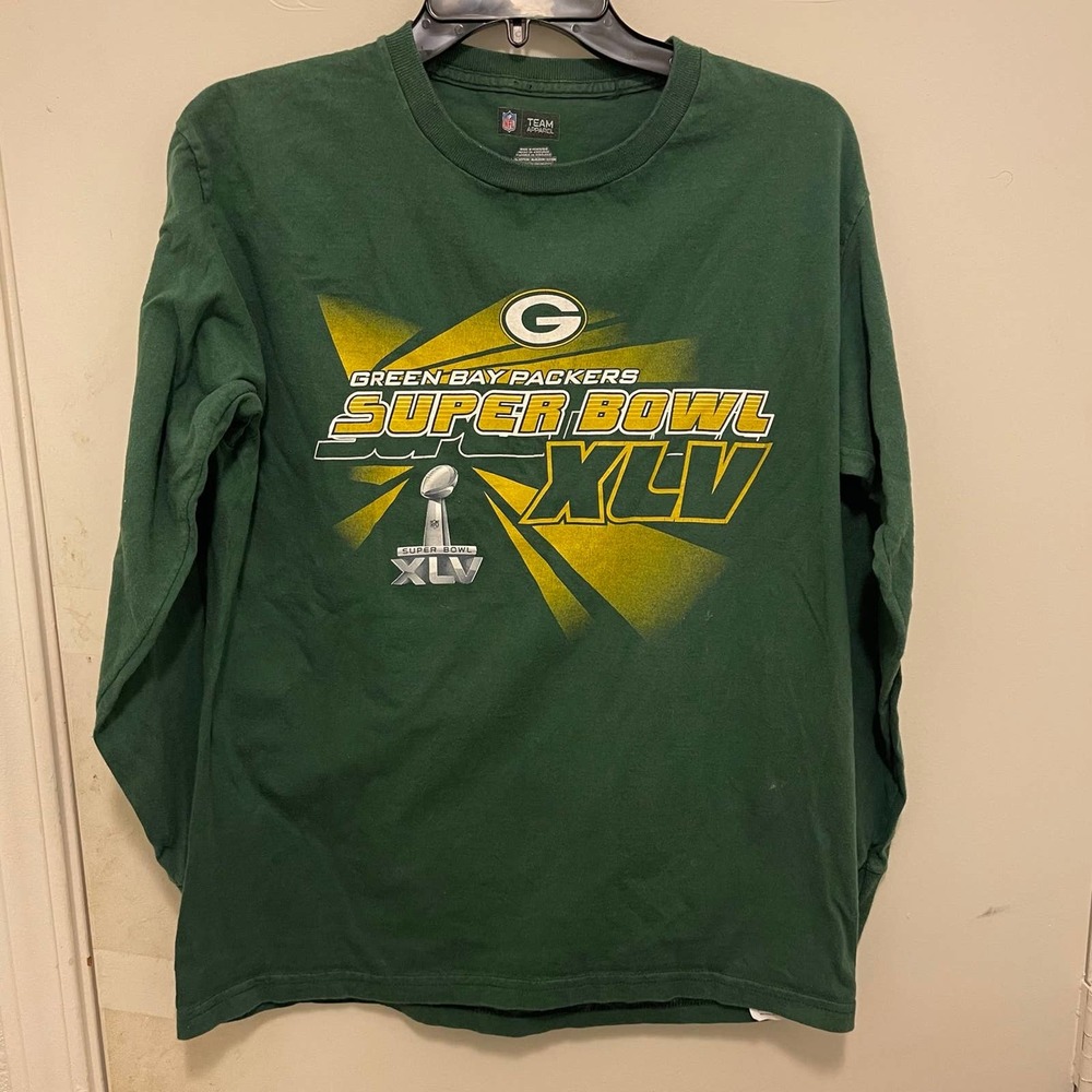 2011 Green Bay Packers Super Bowl XLV Long Sleeve Shirt M Medium